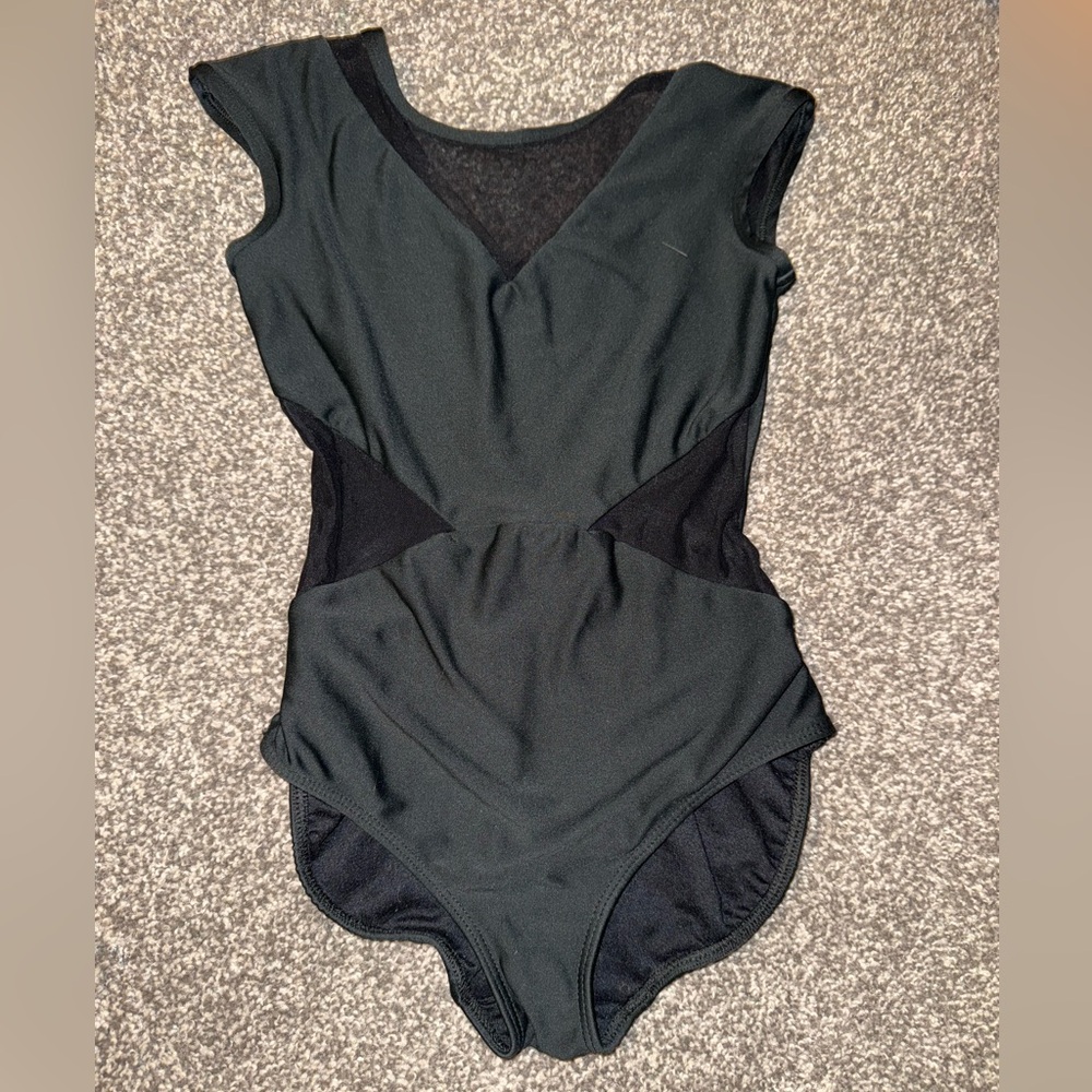 Five Dancewear Black Mesh Leotard